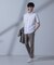 「N SHIRTS」AntiSoaked(R)汗染み防止セミワイドカラーシャツ半袖