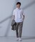 「N SHIRTS」AntiSoaked(R)汗染み防止セミワイドカラーシャツ半袖