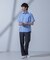 「N SHIRTS」AntiSoaked(R)汗染み防止セミワイドカラーシャツ半袖