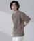 ポリメッシュリラックスクルーネックニットTシャツ