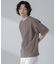 ポリメッシュリラックスクルーネックニットTシャツ