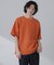 ポリメッシュリラックスクルーネックニットTシャツ