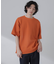 ポリメッシュリラックスクルーネックニットTシャツ