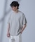 Anti Soaked(R)  汗染み防止 ピンボーダークルーネックTシャツ