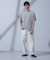 Anti Soaked(R)  汗染み防止 ピンボーダークルーネックTシャツ