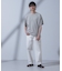 Anti Soaked(R)  汗染み防止 ピンボーダークルーネックTシャツ