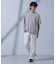 Anti Soaked(R)  汗染み防止 ピンボーダークルーネックTシャツ