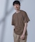 Anti Soaked(R)  汗染み防止 ピンボーダークルーネックTシャツ