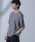 Anti Soaked(R)  汗染み防止 ピンボーダークルーネックTシャツ