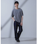 Anti Soaked(R)  汗染み防止 ピンボーダークルーネックTシャツ