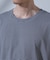 Anti Soaked(R)  汗染み防止 ピンボーダークルーネックTシャツ