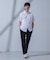 「N SHIRTS」AntiSoaked(R)汗染み防止ホリゾンタルカラーシャツ半袖