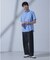 「N SHIRTS」AntiSoaked(R)汗染み防止ホリゾンタルカラーシャツ半袖