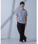 「N SHIRTS」AntiSoaked(R)汗染み防止ホリゾンタルカラーシャツ半袖