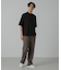 シルケットポンチワイドモックネックTシャツ