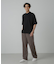 シルケットポンチワイドモックネックTシャツ