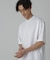 シルケットポンチワイドモックネックTシャツ