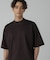 シルケットポンチワイドモックネックTシャツ