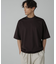 シルケットポンチワイドモックネックTシャツ