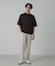 シルケットポンチワイドモックネックTシャツ