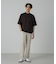 シルケットポンチワイドモックネックTシャツ