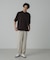 シルケットポンチワイドモックネックTシャツ