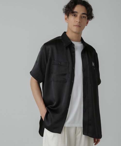NEEDLES／別注 S／S Work Shirt Poly Sateen