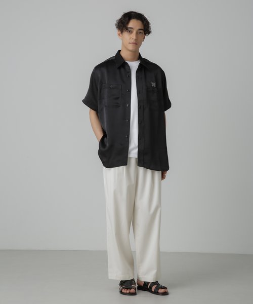 NEEDLES／別注 S／S Work Shirt Poly Sateen
