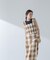 RITA ROW／Checkered smocked body top