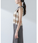 RITA ROW／Checkered smocked body top