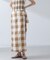 RITA ROW／Checkered pareo skirt