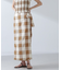RITA ROW／Checkered pareo skirt