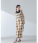 RITA ROW／Checkered pareo skirt