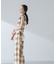 RITA ROW／Checkered pareo skirt