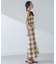 RITA ROW／Checkered pareo skirt