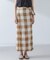 RITA ROW／Checkered pareo skirt