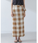 RITA ROW／Checkered pareo skirt