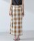 RITA ROW／Checkered pareo skirt