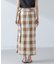 RITA ROW／Checkered pareo skirt