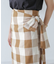RITA ROW／Checkered pareo skirt