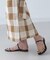 RITA ROW／Checkered pareo skirt