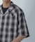 レーヨンオンブレチェックシャツ 半袖