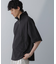HALF ZIP ワイドシルエット Tシャツ 半袖