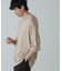 AB.シルクプレーティングリラックスニットTシャツ