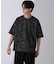 総柄ダンボールワイドTシャツ 半袖