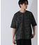 総柄ダンボールワイドTシャツ 半袖