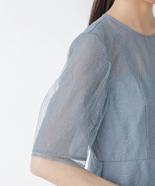【新品未使用】kaene ラメミックスエアリードレス　サックスブルー kaene｜ラメミックスエアリードレス | Rakuten Fashion(楽天
