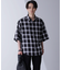 リラックスオンブレーチェックシャツ 半袖