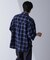 リラックスオンブレーチェックシャツ 半袖