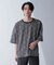 パターンジャガードTシャツ 半袖